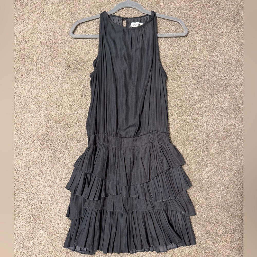 DO+BE Grey Ruffle Mini Dress
